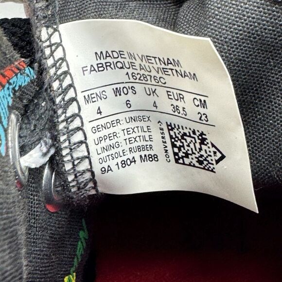 Converse Justice League Superman Sneakers High Top Mens 4 Womens 6 Double Laces - Picture 13 of 16